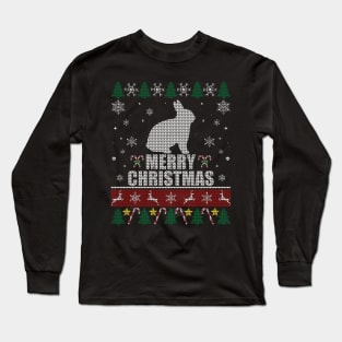 Christmas Bunny Rabbit Long Sleeve T-Shirt